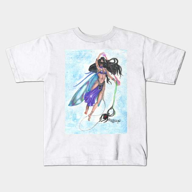 Spider Fairy Kids T-Shirt by pegacorna